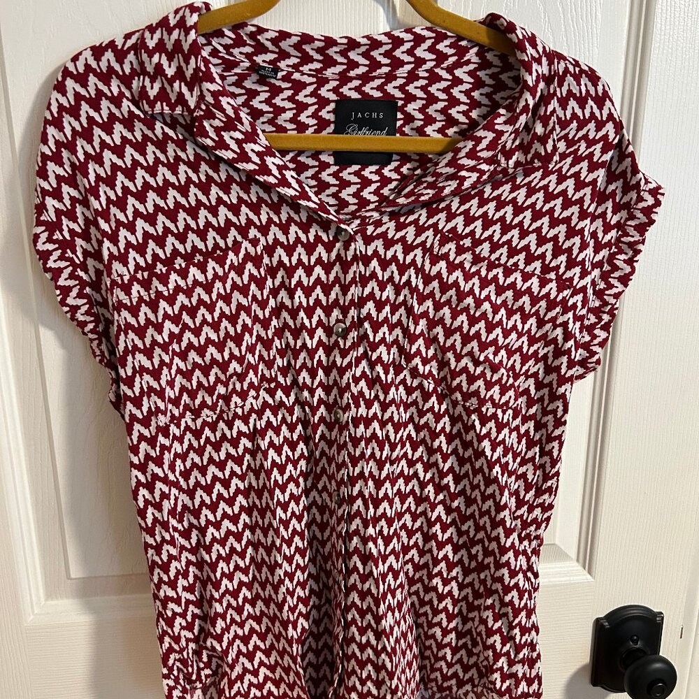 Button Down Jachs Girlfriend Blouse